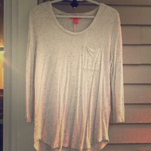 Cream, grey spotted shirt! Barely worn!